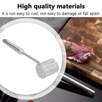 Мясной молоточек из нержавеющей стали, ручной ручной антикоррозийный стейк, мясорубка для домашних ресторанов