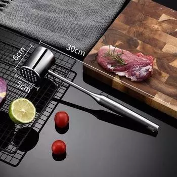 Мясорубка из нержавеющей стали 304, молотковая мясорубка, размягчитель сыпучего мяса, бытовой мясорубка, стейк, свинина, куриная грудка, толкушка, инструмент для сыпучего мяса