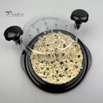 Мясорубка Машина для измельчения курицы Пресс-контейнер для пищевых продуктов Эффективный пресс для бургеров для равномерно толстых котлет Универсальный измельчитель курицы для чёрный