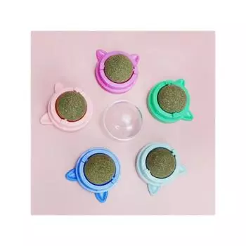 Мята для кошек, аксессуары, игрушка-мяч из кошачьей мяты, настенная наклейка, игрушки, здоровое животное, естественное удаление волосяных шариков, способствующее пищеварению, дерево