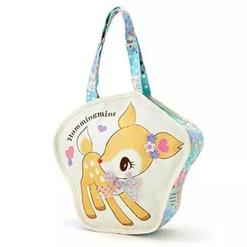 Мятная большая сумка Sanrio Humming (пэчворк)