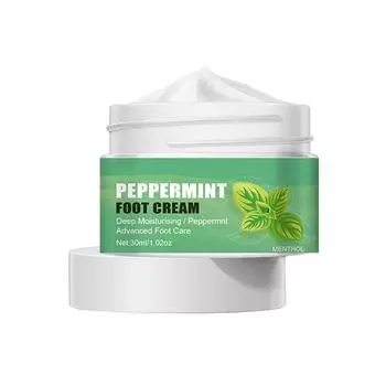 Мятный массажный крем для ног | Глубоко увлажняющий крем для ног от трещин на ступнях и пятках One Size