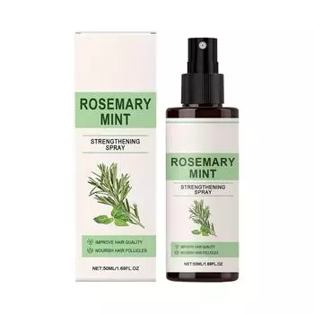 Мятный спрей для волос Питательный увлажняющий спрей Несмываемый спрей для волос Смягчающий спрей для роста волос 50 мл One Size белый