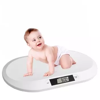 MQUPIN Детские весы 10 г Детские весы Детские весы Весы с функцией тарирования Весы для новорожденных Тонкие и легкие Минимальный дисплей 10 г для новорожденных
