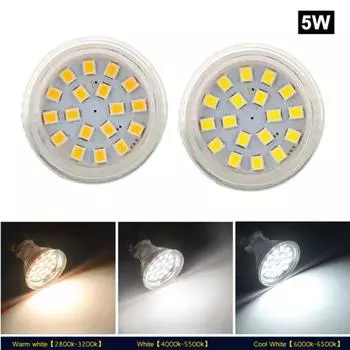MR11 GU4 5W 12-24V 2835SMD DC Лампа Светодиодный прожектор Замените галогенный светильник 1pcs теплый белый