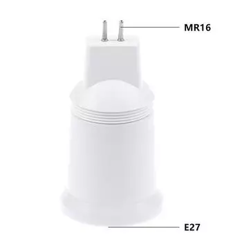 Mr16 G5.3 To E26/E27 Plug-In Lampholder Changed To Threaded Lampholder Lamp Holder Converter Adapter Screw Socket