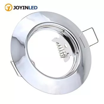 MR16 Встраиваемый светодиодный точечный светильник, потолочный светильник, регулируемая рамка, GU10, сменное крепление для лампы, отверстие для выреза 55 мм/2,17 дюйма 1 PCS