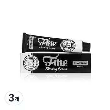 Mr. Fine Shaving Cream Platinum, 100ml, 3 units