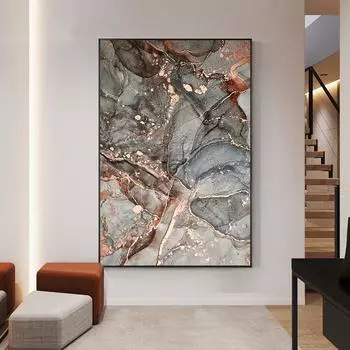 Мраморная текстура, узор на холсте, принт постера, роскошная абстрактная художественная живопись, простота, домашний декор, современная настенная картина, модер 21*30cm