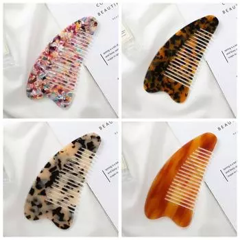Мраморный ацетатный гребень для волос Модные парикмахерские расчески Массажная расческа для волос Парикмахерские аксессуары 03