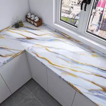 Мраморный декор, водонепроницаемый, влагостойкий, устойчивый к плесени, 40 см, самоклеящиеся обои, современный стиль, спальня, кухня, фон 40cmX1m