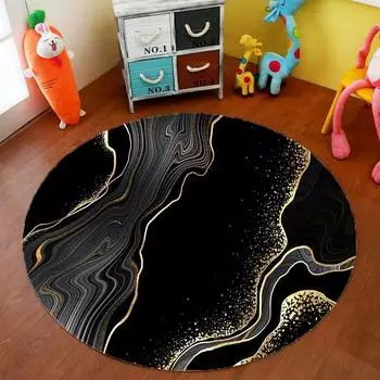 Мраморный круглый ковер с зыбучим песком, коврик для офисного стула, коврик для компьютерного стола, украшение для спальни, коврик для гостиной, коврик для журнального столика для спальни diameter 40cm