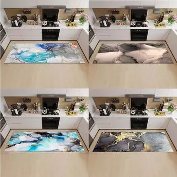 Мраморный кухонный коврик, коврик для двери крыльца, дверь ванной комнаты, ковер, ковер для спальни, коридора, нескользящий коврик 50x80cm