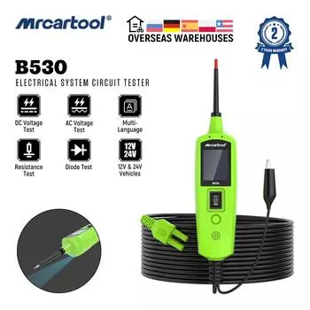 MRCARTOOL B530 Автомобильный тестер цепи Электрическая система короткого замыкания переменного тока постоянного тока Обнаружение сопротивления Автомобильный диагностический инструмент 12 В/24 В Russian Federation