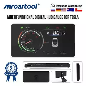 MRCARTOOL M98 Модель Head Up Display HUD Dashboard Cluster Instrument Wireless HD LCD Speedometer Автомобильные аксессуары для Tesla CHINA