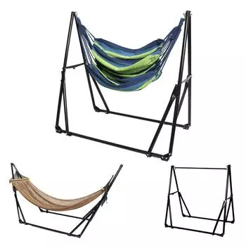 MRG 3way Hammock Freestanding Chair Hanger Rack For Indoor and Outdoor Use Portable Folding Hanging Chair Carrying Case Solo Camping Single Camping