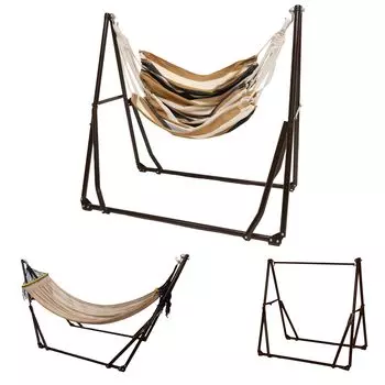MRG 3way Hammock Freestanding Chair Hanging Rack для использования в помещении и на открытом воздухе Портативный складной подвесной стул Чехол для переноски Solo Camping Single Camping