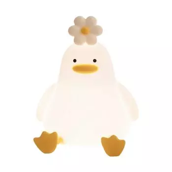 Mrhot Duck Night Nursing Interior Bedside 30 минут 3 уровня яркости Yumimile Bedside Easy on the Soft USB C Warm For Indoor Gift for Children