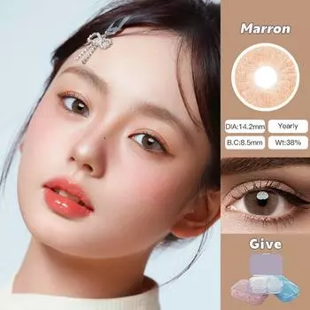 Mrs.H 14.2~14.5MM контактные линзы без питания цвет зеленый розовый коричневый линзы годовые 2 шт