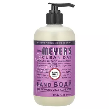 Mrs. Meyers Clean Day, Hand Soap, Plum Berry Fragrance, 12.5 fl oz (370 ml)