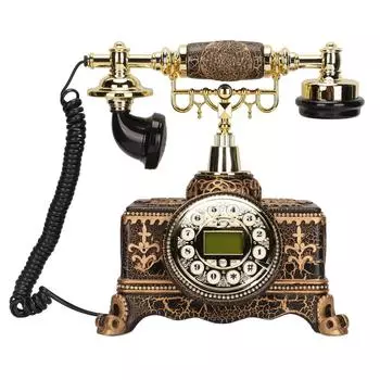 MS012B Ретро Телефон Европейский Стиль Винтажный Стационарный Телефон с FSK DTMF Системы Для Дома US Plug