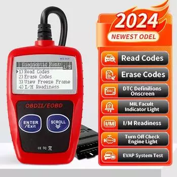 MS309 Auto Diagnostic Tools OBD2 Scanner Code Reader Car MS 309 OBD 2 Car Diagnostic Engine Better Than ELM327 Fault amagi красный