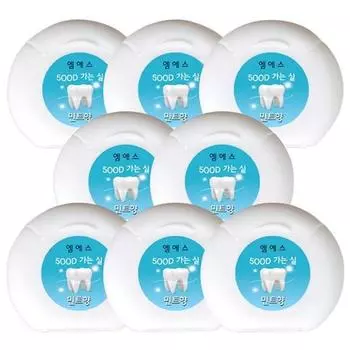 MS Dental Floss 50м Мята, 1 упаковка, 8 шт.