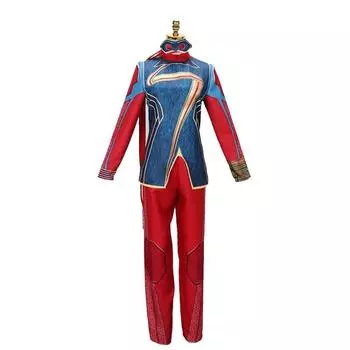 Ms Marvel Cosplay Costume Cartoon Jumpsuits Halloween Party Stage Performance 110cm