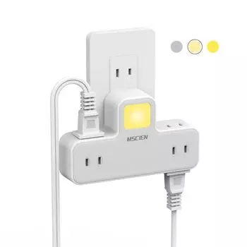 Mscien LED Night Power 6 AC Outlet OA Direct Plug Octopus Foot Swing Charging Adjustable Night Light Light, Outlet, Tap, Outlets, Tap, Branch, Tap,