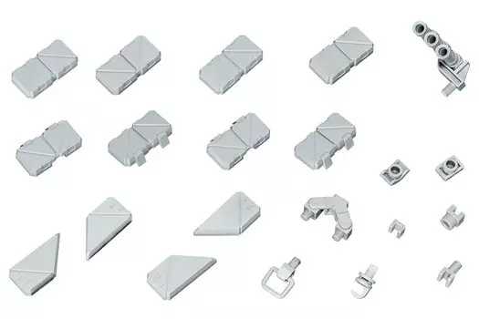 MSG Modeling Support Goods Mecha Supply 09 Ex Armor C Общая длина приблизительная. 22 мм немасштабная пластиковая модель, цветная литьевая модель MJ09X