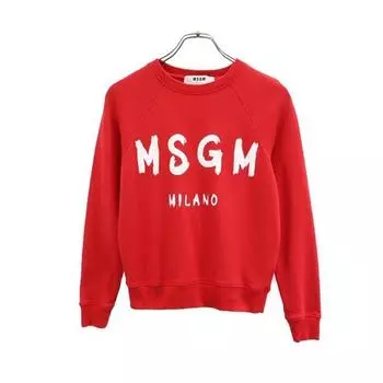 MSGM made in Italy Long sleeve sweat trainer XS Red series Women Used