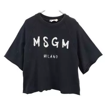 MSGM made in Italy Short sleeve sweat trainer XS Black series Men s Used
