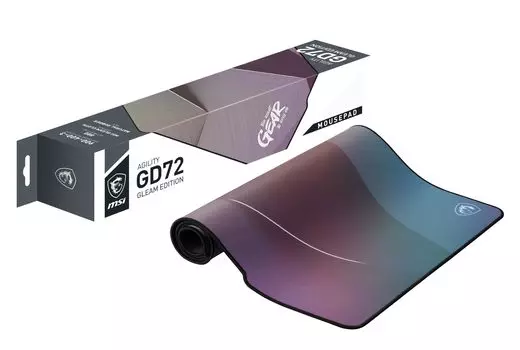 MSI Agility GD72 GLEAM EDITION Светоотражающий коврик для игровой мыши со специальной обработкой, устойчивый к воздействию воды и пятен Agility GD72 GLEAM EDITION MS683