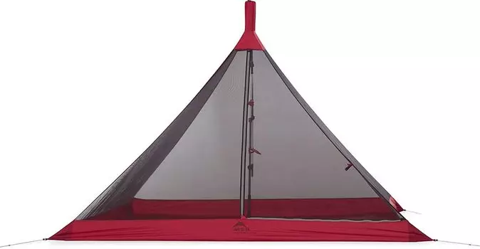 MSR Outdoor Camping Monopole Shelter Front Range Bug Shelter для 4 человек, японский 37039, красный [подлинный продукт] красный