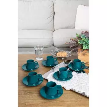 Mss Home Emirgan Набор из 6 керамических чашек для турецкого кофе ручной работы Emirgan0104