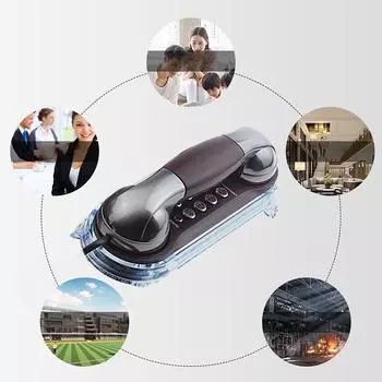 MT025 Настенный проводной телефон в винтажном стиле с большими кнопками, громким механическим звонком и подсветкой для домашнего использования B