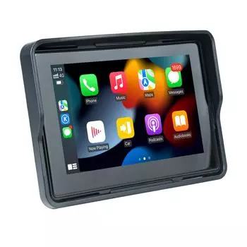 MT 002 5-дюймовый портативный видеорегистратор для мотоцикла, беспроводной Apple Carplay, Android, автонавигация, GPS-экран, водонепроницаемый дисплей IPX7, двойной BT 002