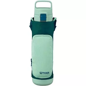 MTA-A080GM Tiger Water Bottle, 28.7 fl oz (800 ml), Empty Handle, Multi-Pocket Bottle, For Girls, Boys, One Touch, Easy to Wash, Wide Mouth, Handle In