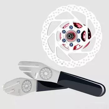 MTB велосипедный велосипедный дисковый тормоз, инструменты для выравнивания ротора, инструмент для выравнивания диска горного велосипеда, коррекционный гаечный ключ, инструмент из нержавеющей стали чёрный