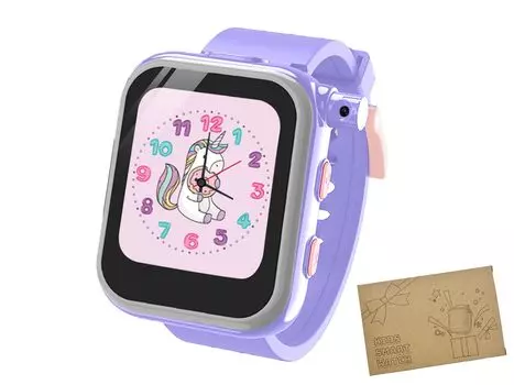 MTK Kids Smart Japanese Genuine Celebration KSW01 Watch, Часы, Дизайн, Продукт, Дети, Девочки, Мальчики, Японский, Игрушки, Камера, Игра, Селфи, фиолетовый
