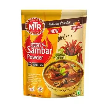 MTR Spicy Sambar Powder | Традиционные масалы | Настоящий самбар с пряным оттенком | 200 г