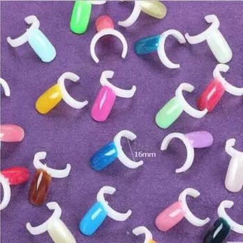Mtssii 50 шт./компл. Кольца для дисплея с УФ-гелем Pops Nail Art Ring Style Типсы для отображения шаблонов карточек