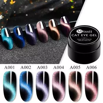 Mtssii 5 мл 5D лак для ногтей «кошачий глаз» Магнитный замачиваемый УФ-гель Лак с эффектом Starysky Черная основа необходима