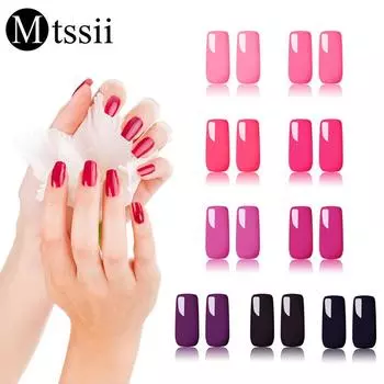 Mtssii 5 мл чистый цветной лак для ногтей красная очаровательная серия УФ и светодиодный гель для ногтей DIY краски