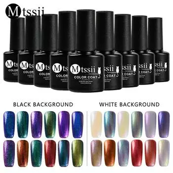 Mtssii 7 мл голографический хамелеон блестящий звездный лак для ногтей замачиваемый УФ-светодиодный гель-лак для ногтей 1