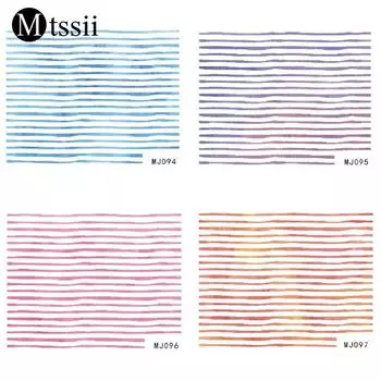 Mtssii 8 стиль французский трафарет полоса прямая наклейка DIY изображение магия Аврора фольга полоса наклейка