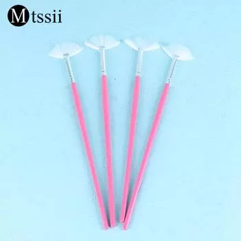 Mtssii градиент УФ-блеск для ногтей кисть для пудры веерная форма ручка для дизайна ногтей дизайн кисть для рисования