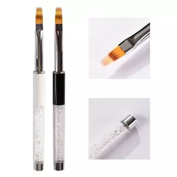 Mtssii инструменты для градиентной живописи со стразами, ручка для рисования, УФ-гелевая ручка, сделай сам, маникюр, кисть для дизайна ногтей белый