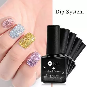 Mtssii Nail Art 7 мл гель-лак для погружения в пудру, базовое верхнее покрытие, активатор, не требуется УФ-лампа MT-1