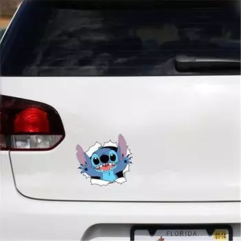 Mtuayz Stitched Car Sticker Decal Assescure Motorcycle Helmet Decoration Car Styling